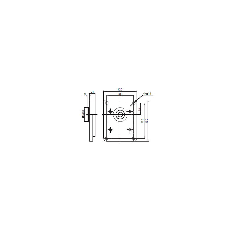 Hydraulic Pump 48 L/min (32 cc/rev), 250 bar, Shaft Straight SAE, European Flange Ports