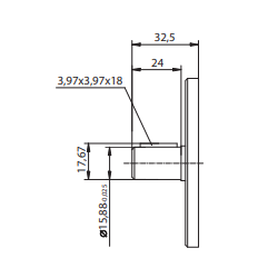 Bomba Hidráulica 30 L/min (20cc/rev), 250 bar, Ejerecto SAE, Puertos Brida de montaje europeo