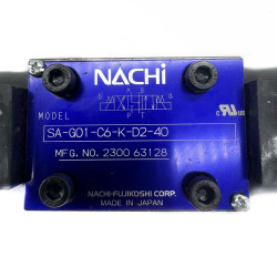 NACHI Directional Control Valve Model SA-G01-C6-K-D2-40