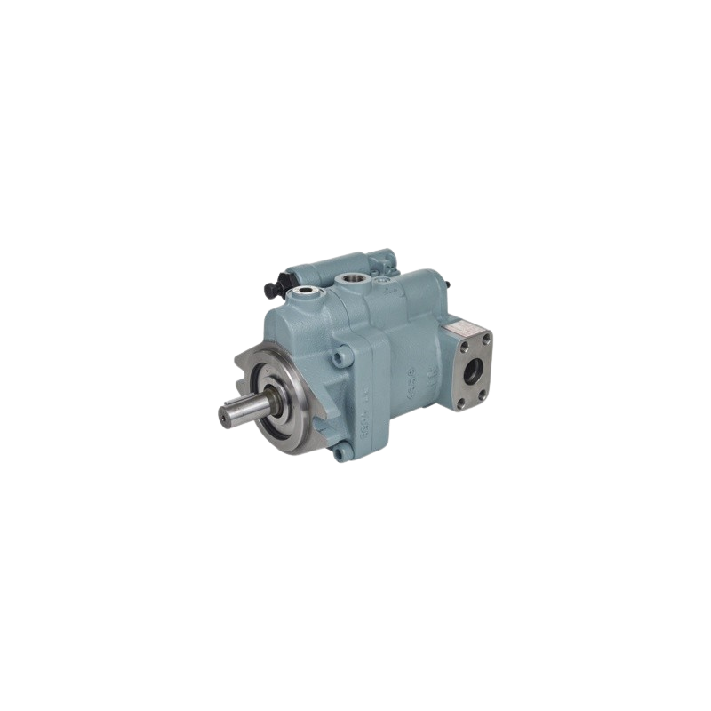 NACHI Hydraulic piston pump PVS 0B-8N3-E30 with 3/4" BSP inlet port and 1/2" BSP outlet.