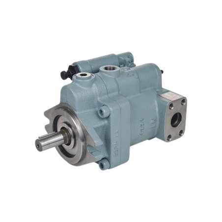 NACHI Hydraulic piston pump PVS 0B-8N3-E30 with 3/4" BSP inlet port and 1/2" BSP outlet.