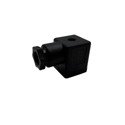 Conector Marca NACHI Modelo EA41-A-CD-EU - DIN 43650 tipo A de 3 pines sin LED para voltaje de DC12V. DC24V, AC110V, AC220V