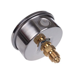 Manómetro  0 - 40 BAR con Glicerina Conexión 1/4" BSP Inferior. Esfera de 63 mm