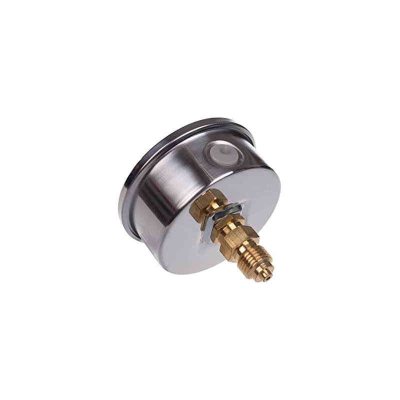 Manómetro  0 - 40 BAR con Glicerina Conexión 1/4" BSP Inferior. Esfera de 63 mm