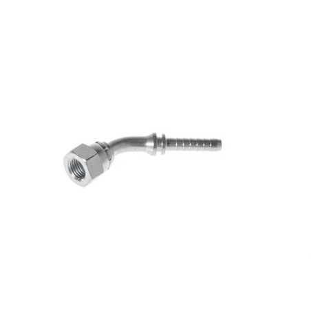 Comprar racor codo 45º hembra loca JIC 37º, cuerda 7/16" - 20, manguera de 1/4"