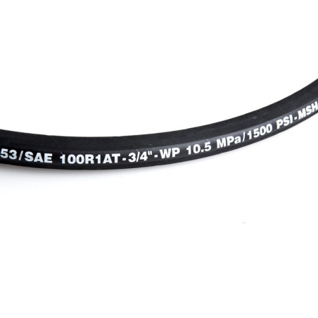 Sale of hydraulic hoses ID: 3/4" Max. Pressure: 105 Bar (1500 psi) Buy by length