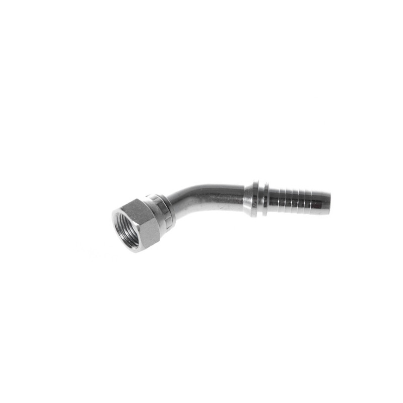 Comprar racor codo 45º hembra loca JIC 37º, cuerda 3/4" - 16, manguera de 1/2"