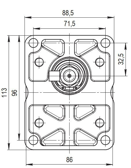 Pumps spitz 75mm